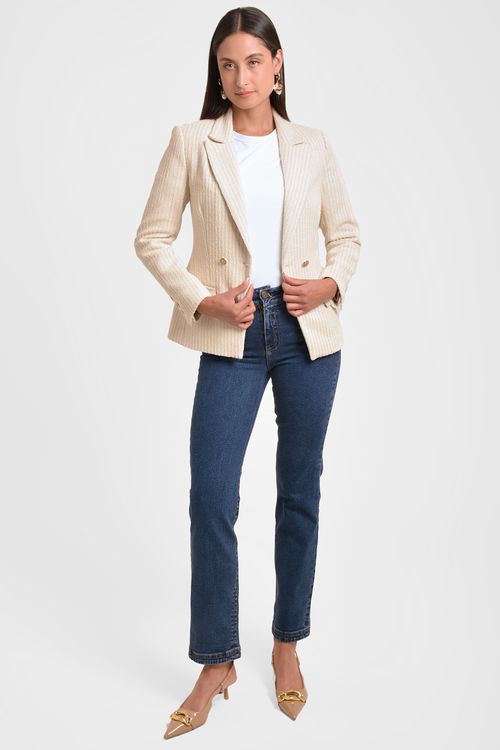 BLAZER MUJER EN TEJIDO DE PUNTO CON ESTRUCTURA LIGERA