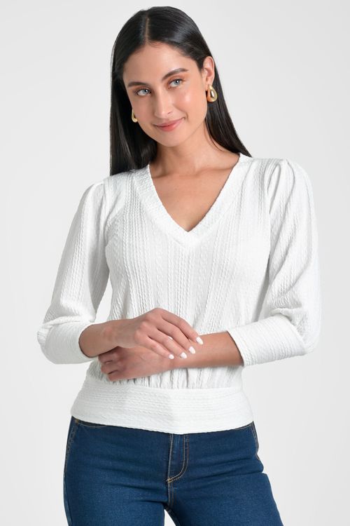 BLUSA MUJER EN PUNTO