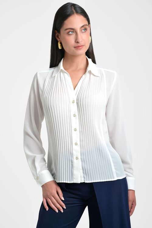 CAMISA MUJER PLISADA