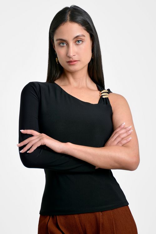 BLUSA MUJER ASIMETRICA