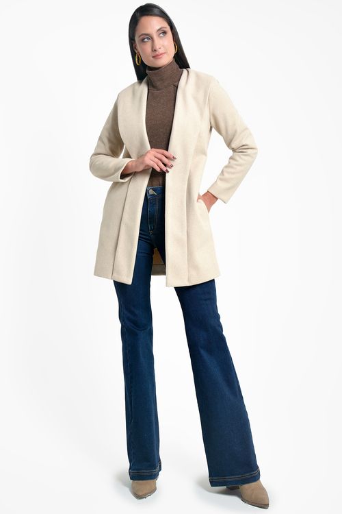 ABRIGO MUJER TIPO SMOKING