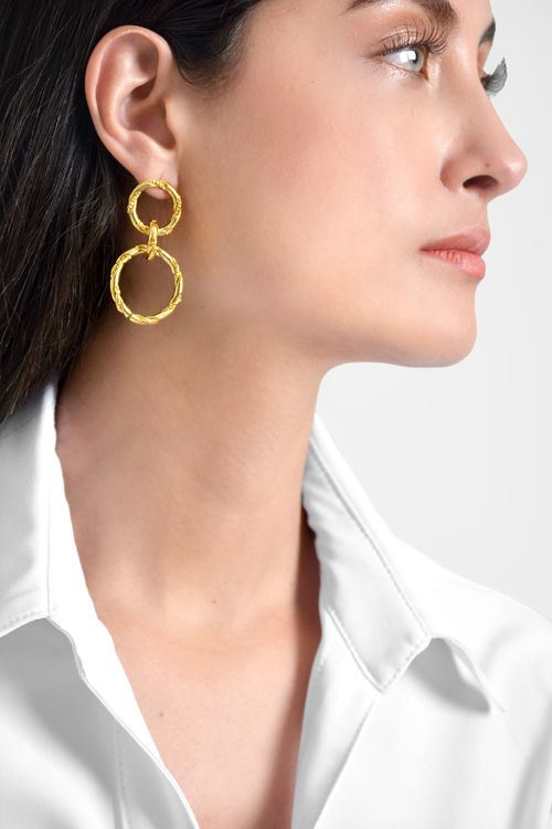 ARETES MUJER AROS DOBLES