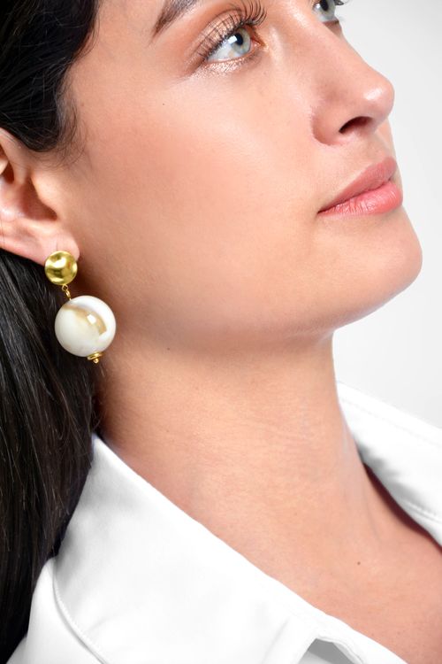 ARETES MUJER PERLA