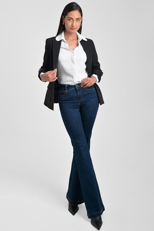 CAMISA MUJER EN PEACH STRECH