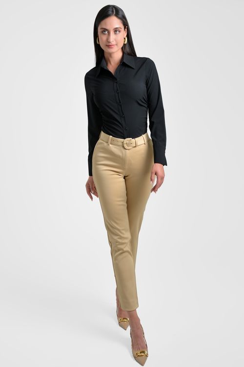 CAMISA MUJER ENTALLADA