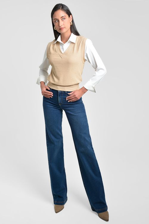 CHALECO MUJER ESCOTE V