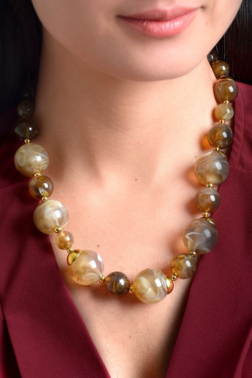 COLLAR MUJER BOLAS COMBINADA