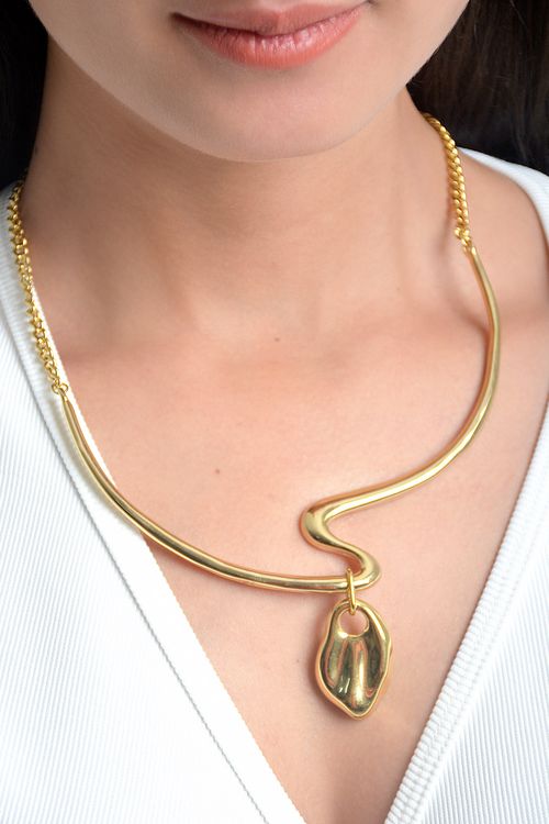 COLLAR MUJER DIJE ASIMETRICO