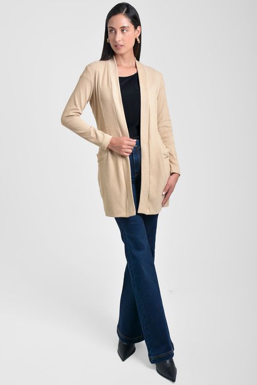 CARDIGAN MUJER CUELLO SMOKING