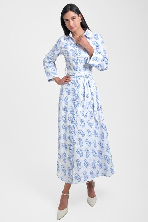 MAXIVESTIDO MUJER BORDADO