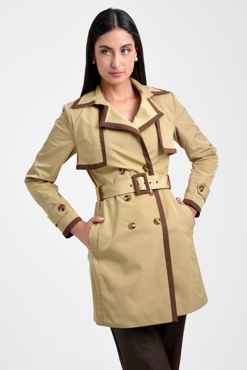 ABRIGO MUJER TIPO TRENCH