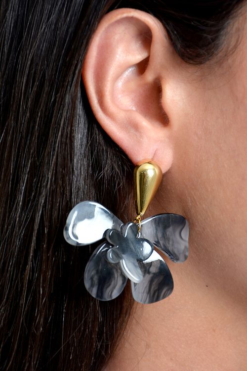 ARETES MUJER FLOR 3D