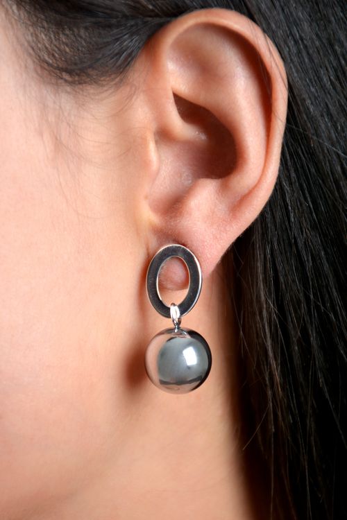 ARETES MUJER COLGANTES DE BOLA