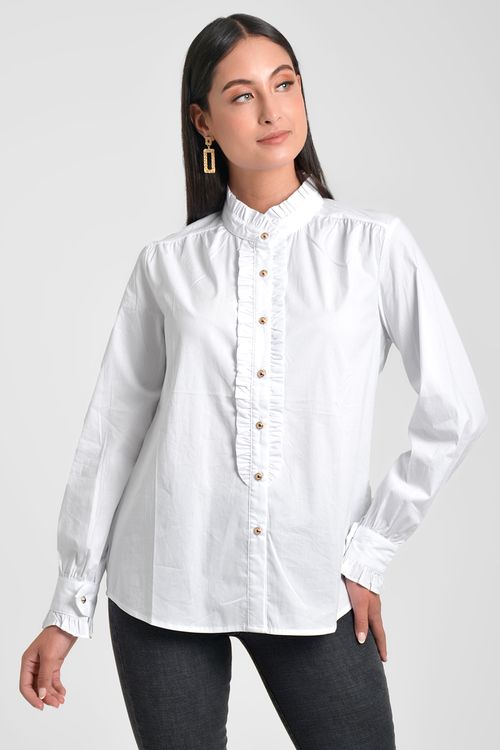 CAMISA MUJER EN POPELINA