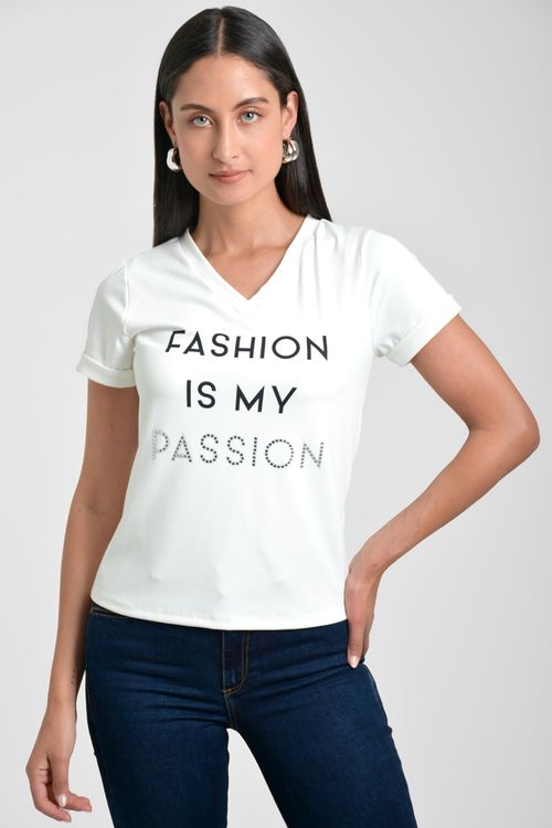 CAMISETA MUJER ESCOTE V