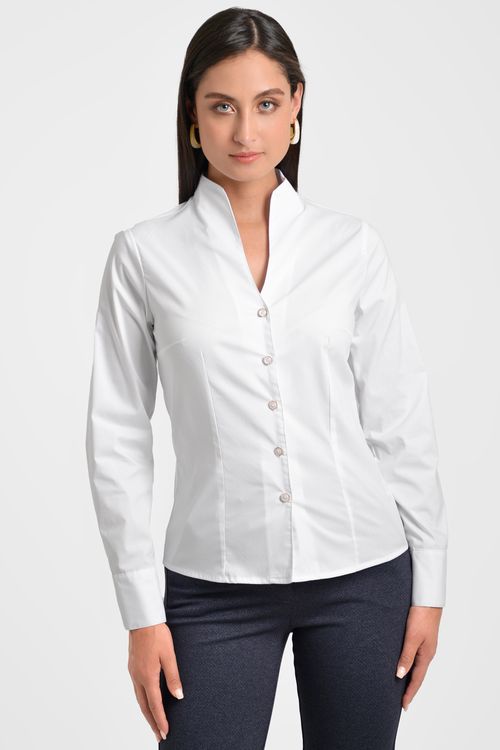 CAMISA MUJER ENTALLADA