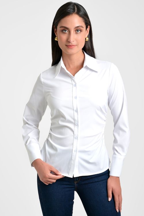 CAMISA MUJER ENTALLADA
