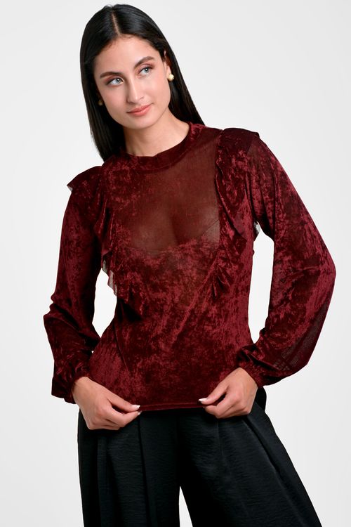 BLUSA MUJER EN VELVET