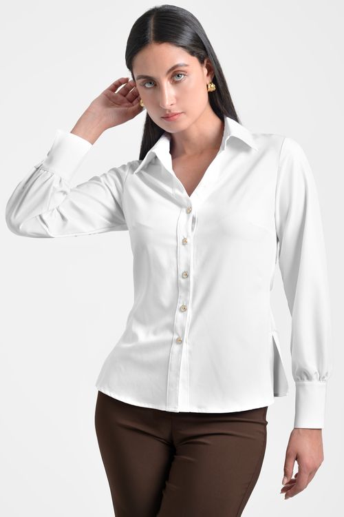 CAMISA MUJER ESCOTE V