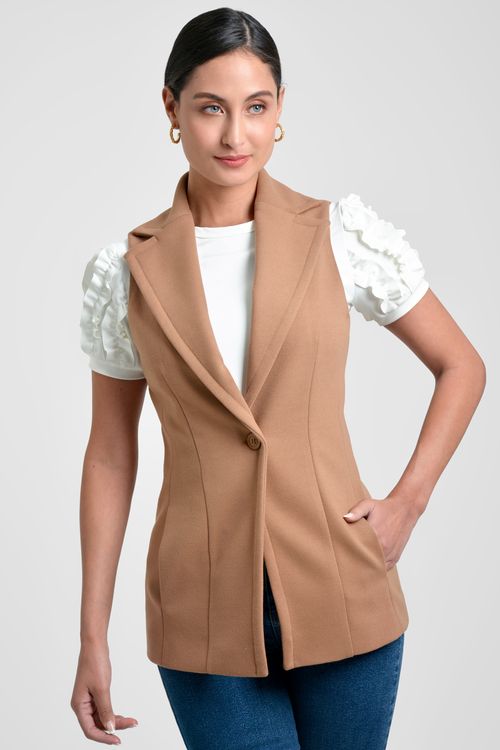 CHALECO MUJER CON SOLAPA