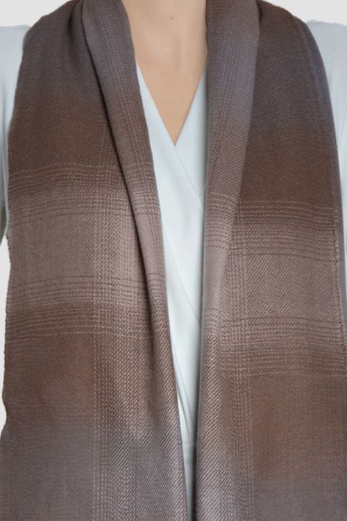 BUFANDA CUADROS EFECTO PELO