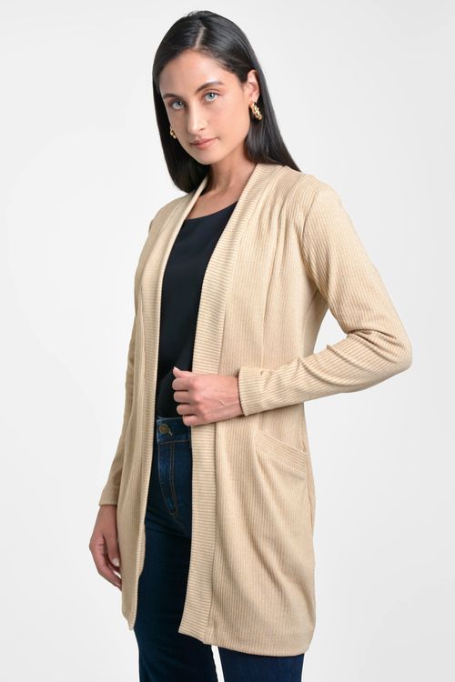 CARDIGAN MUJER CUELLO SMOKING