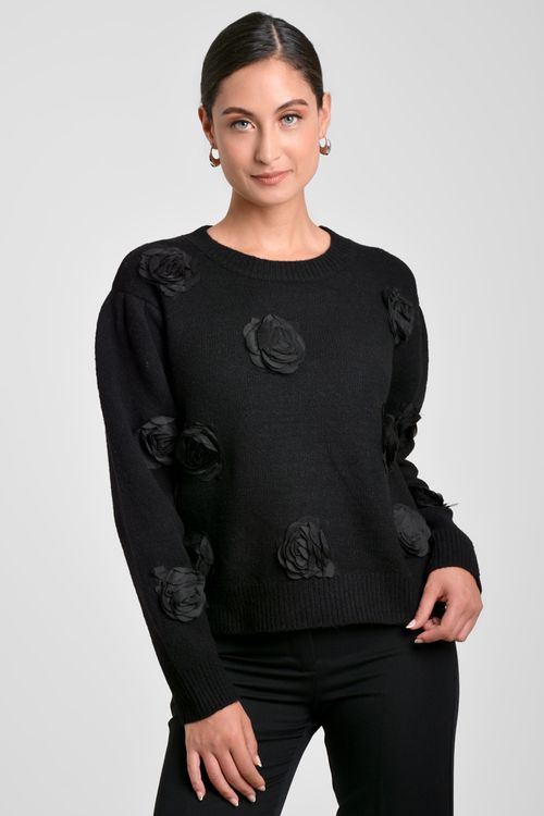 JERSEY MUJER CON FLORES