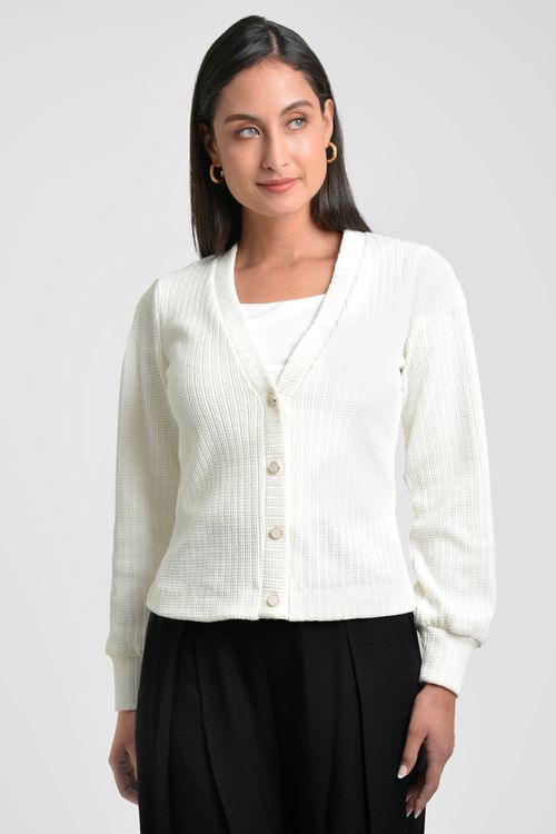 CARDIGAN MUJER EN TEJIDO