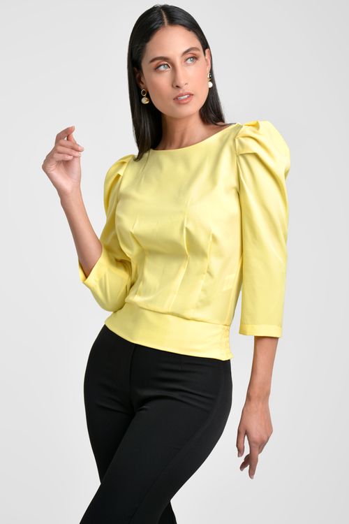 BLUSA MUJER EN PEACH STRECH