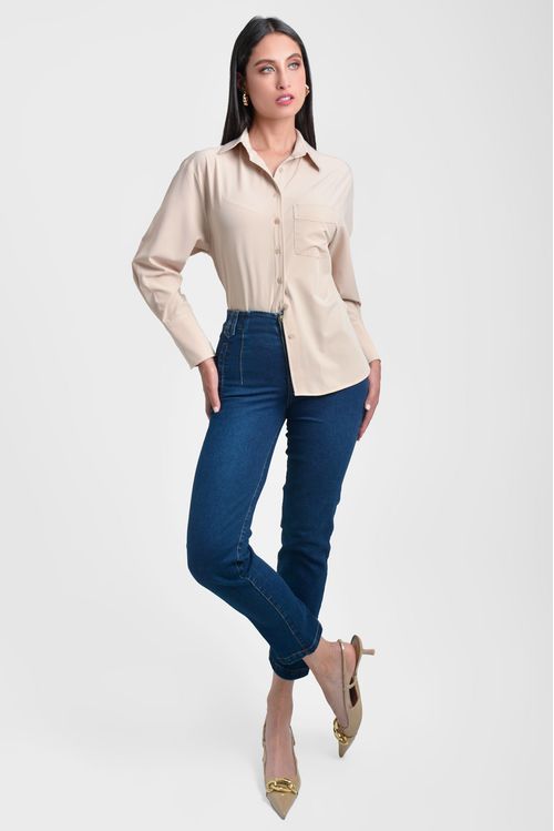 BLUSÓN MUJER CUELLO CAMISERO