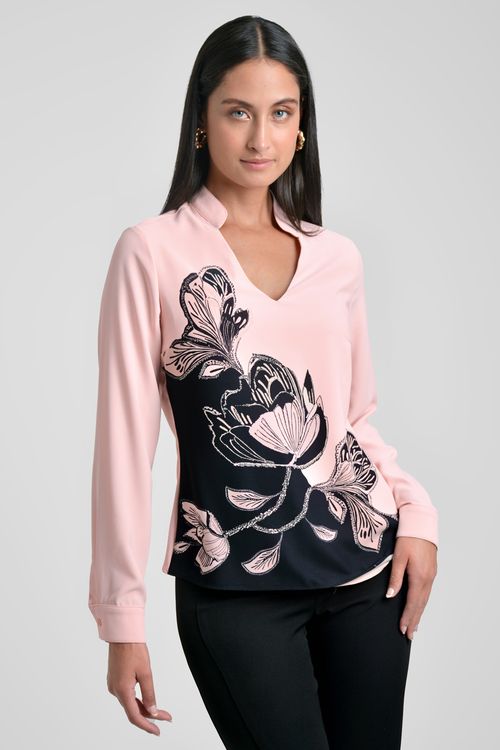 BLUSA MANGA 3/4 CON VOLUMEN