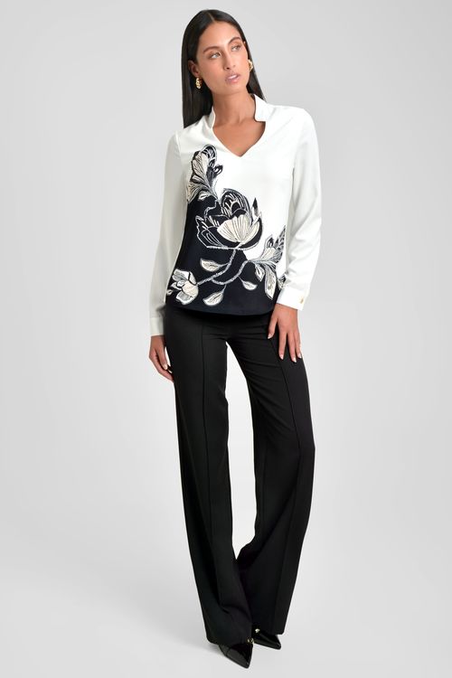 BLUSA MANGA 3/4 CON VOLUMEN