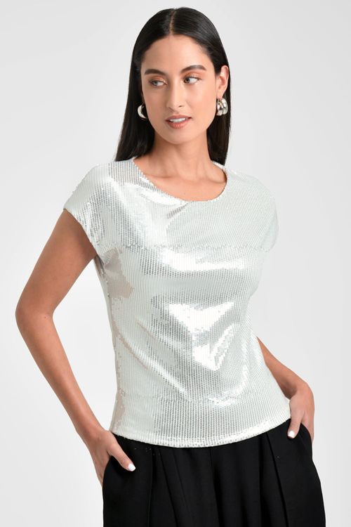 BLUSA MUJER CON LENTEJUELAS