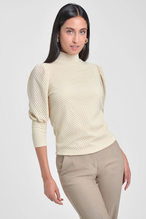 BLUSA MUJER EN TEJIDO DE PUNTO