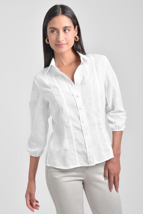 CAMISA MUJER SILUETA ENTALLADA