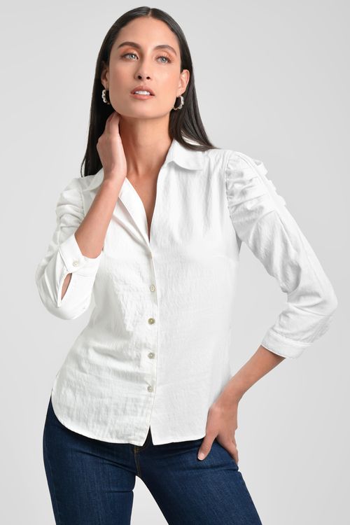 CAMISA MUJER EN TWILL SATINADO