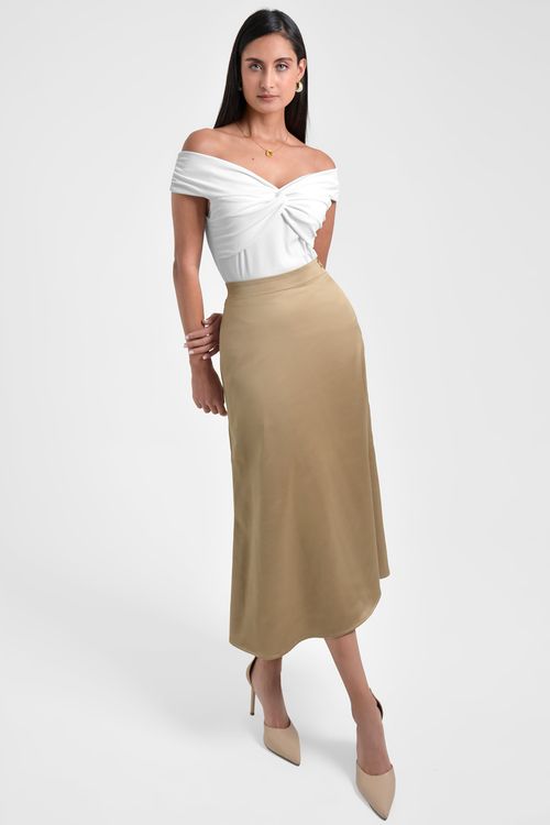 FALDA MUJER EN SATIN