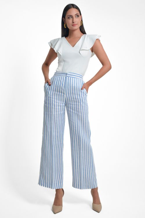 PANTALON MUJER EN LINO