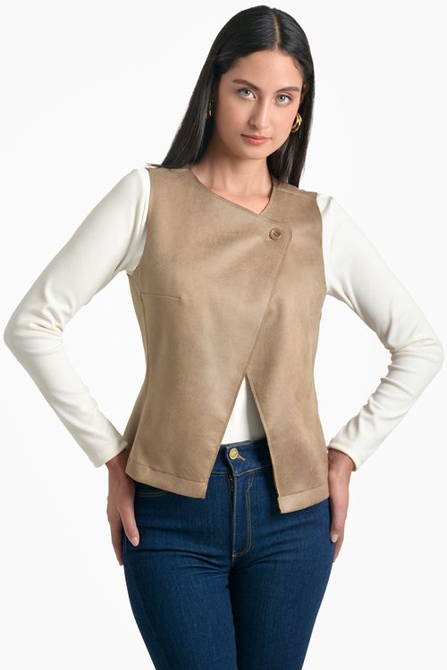 CHALECO MUJER CRUZADO