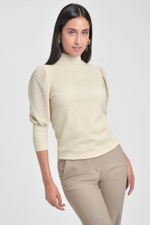 BLUSA MUJER EN TEJIDO DE PUNTO