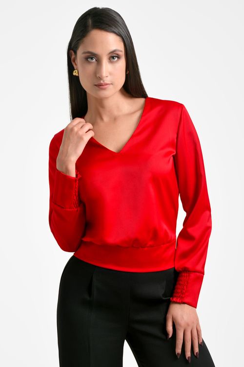 BLUSA MUJER EN SATIN
