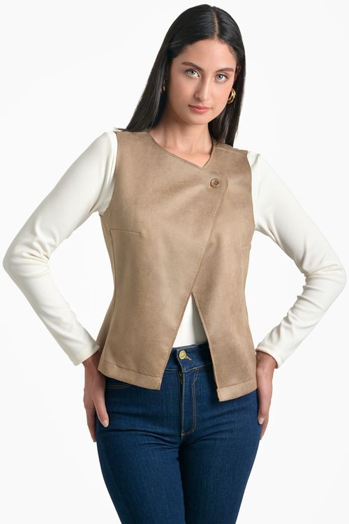 CHALECO MUJER CRUZADO