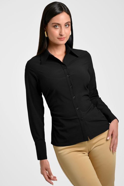 CAMISA MUJER ENTALLADA