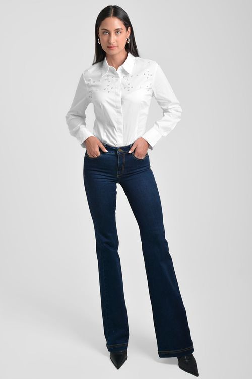 CAMISA MUJER SILUETA ENTALLADA