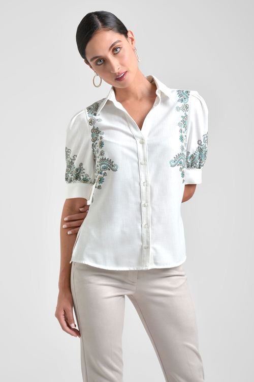 CAMISA MUJER CON SUBLIMADO