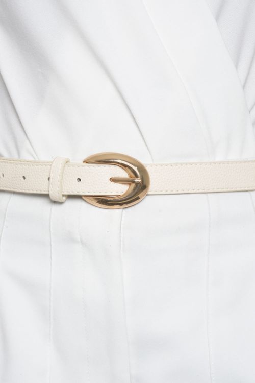 CINTURÓN DELGADO CON TEXTURA