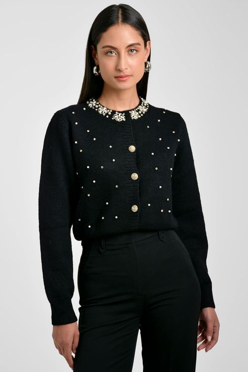 CARDIGAN MUJER ESCOTE REDONDO