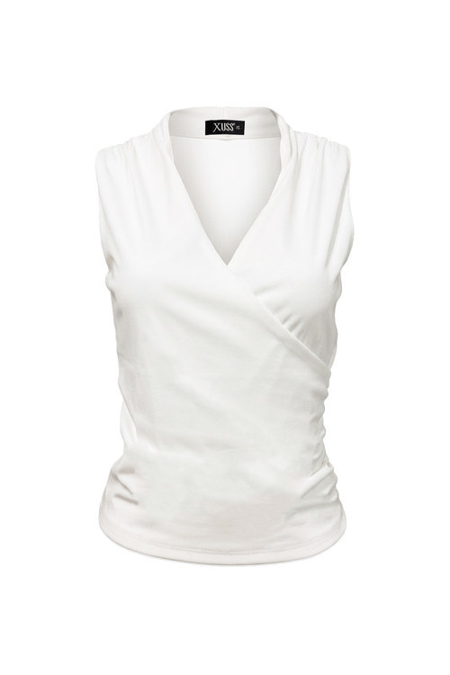 BLUSA MUJER ESCOTE CRUZADO