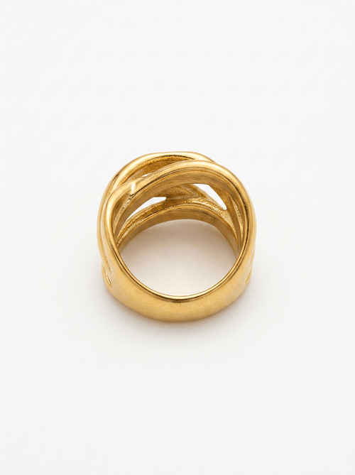 ANILLO MUJER AROS ENTRELAZADOS