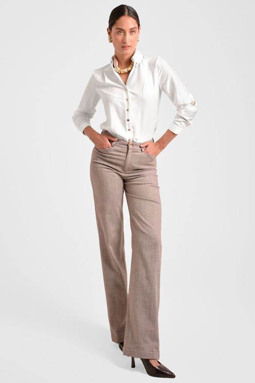 CAMISA MUJER MANGA AJUSTABLE